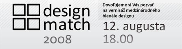 Pozvánka na DESIGN MATCH 2008 - Košice
