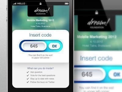 App - Welcome screen