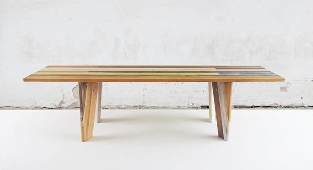Jedálenský stôl TAFEL z recyklovaného dreva