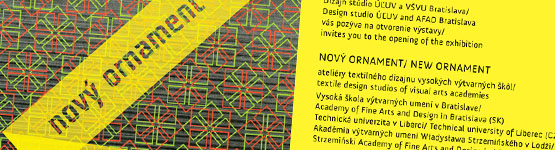 Výstava Nový ornament - Bratislava